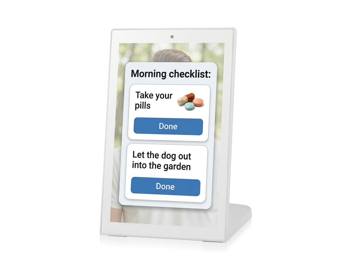 MIA showing a morning checklist