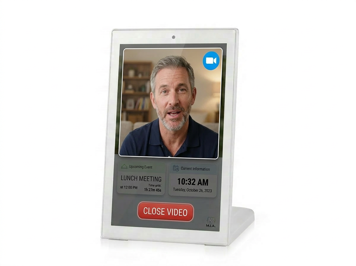 MIA showing a supportive family video message